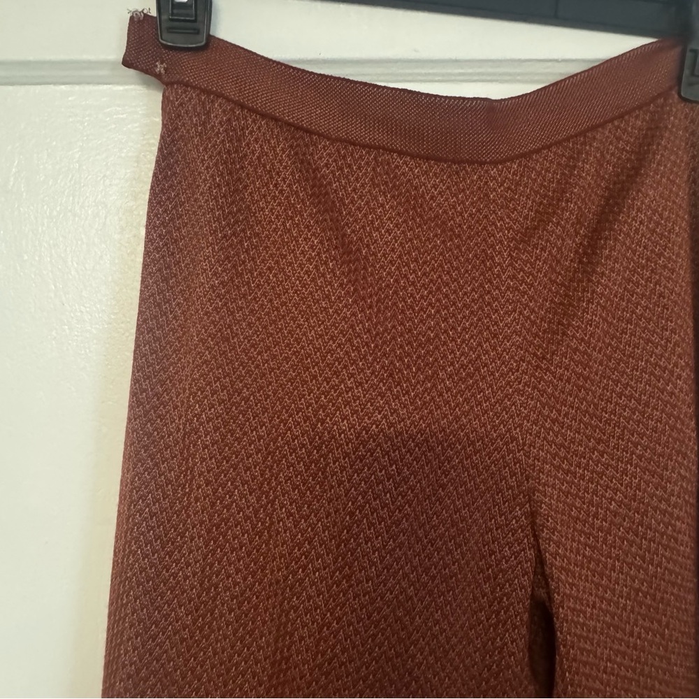 Missoni Wide-Leg Knit Pants Rust Wool Blend Size IT 40 / US 4 - Picture 12 of 14